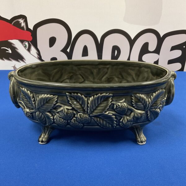 12” porcelain strawberry planter