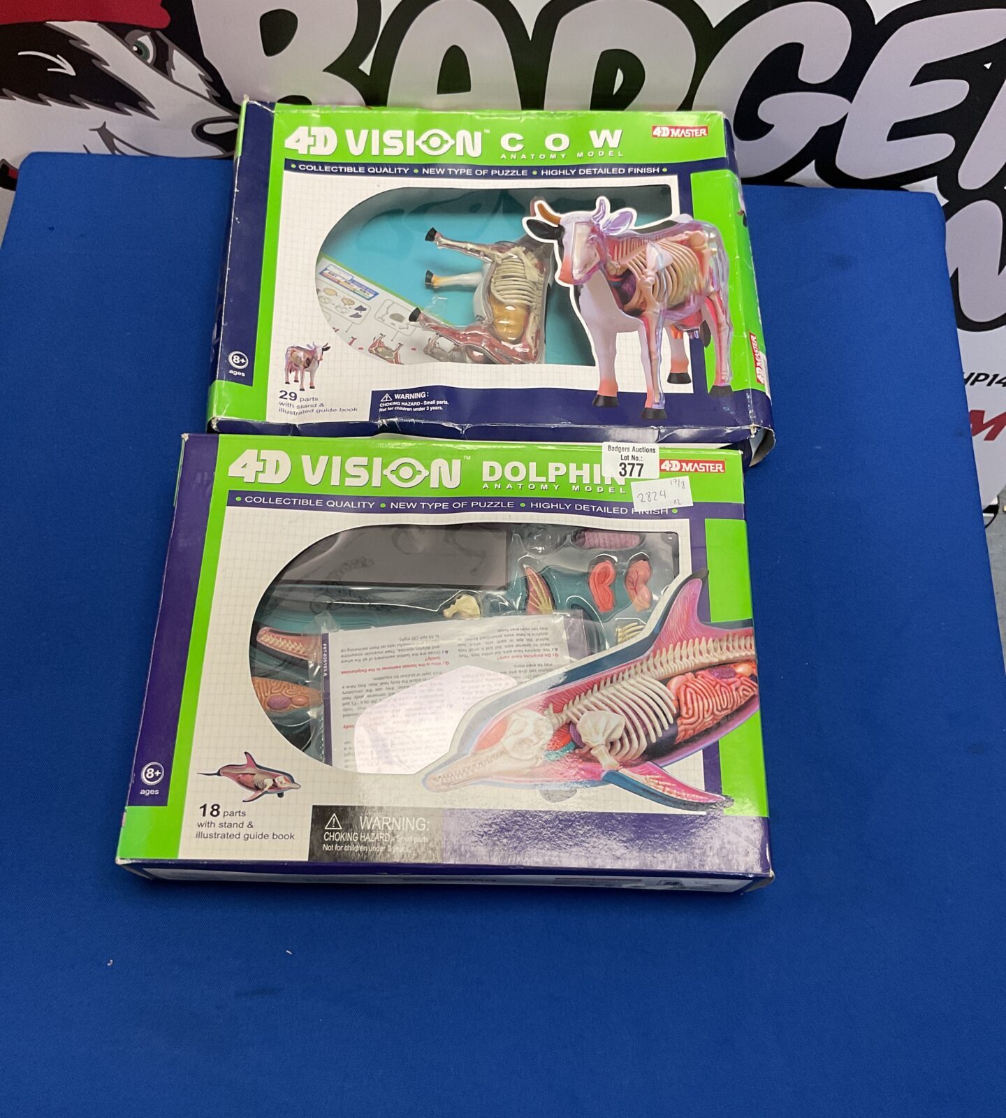 Two boxed 4d vision sets