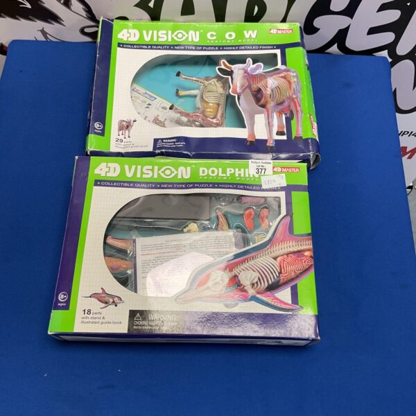 Two boxed 4d vision sets
