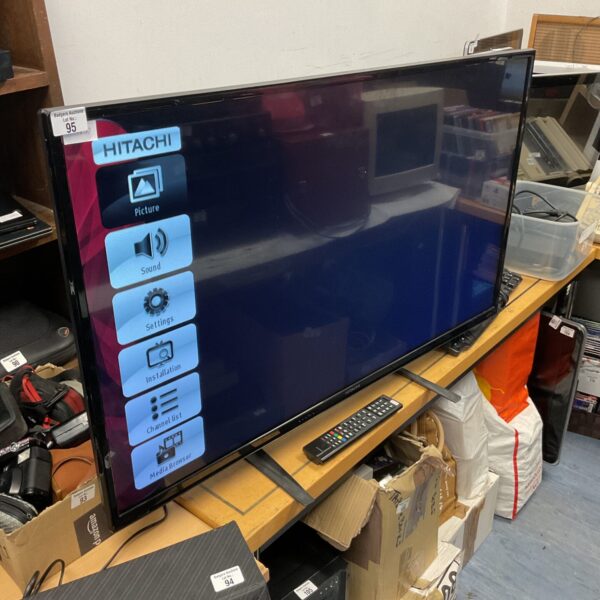 Hitachi 43” hd tv working with remote