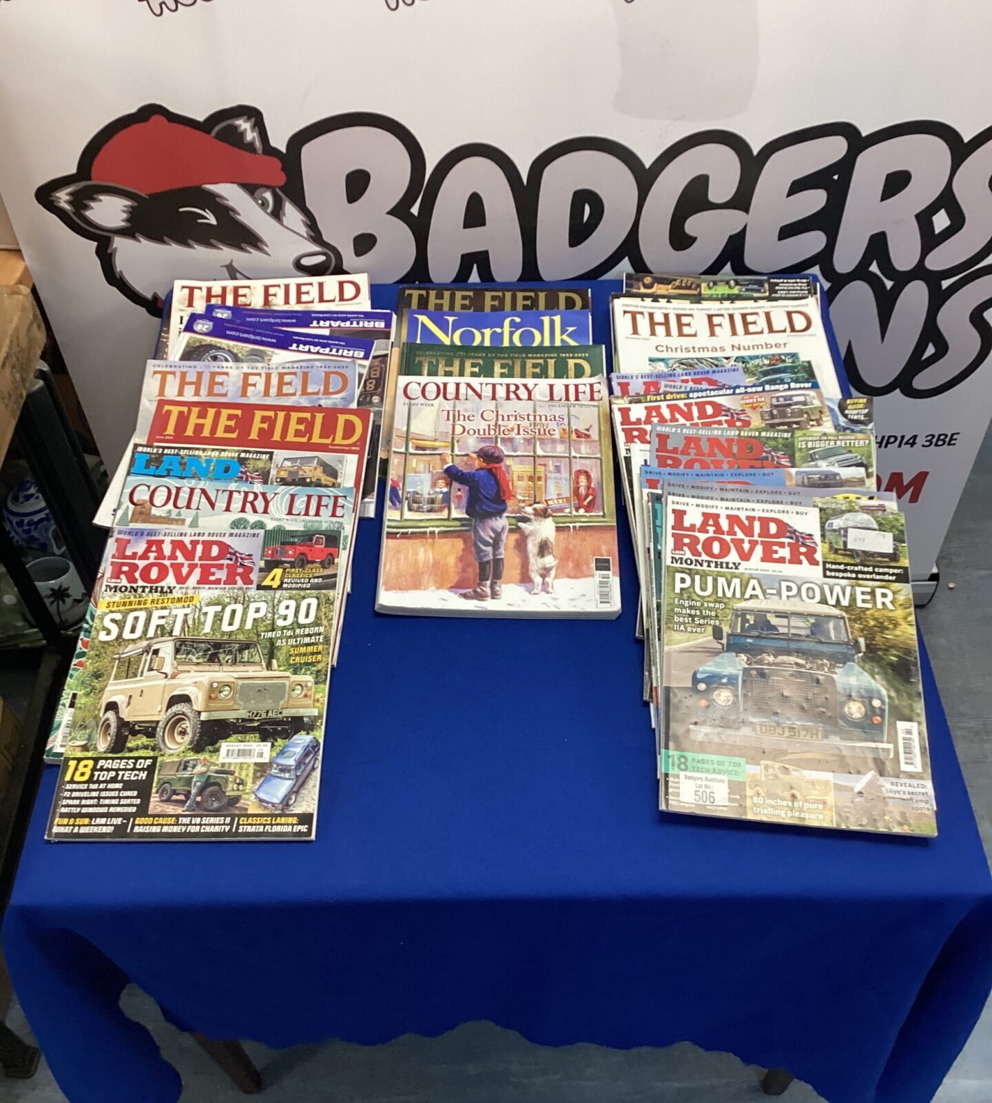 collection of magazunes from the feild of land river