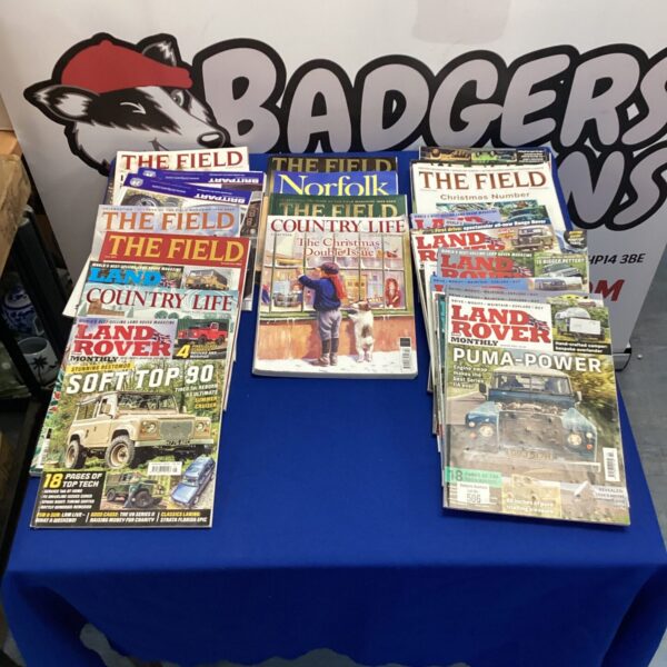 collection of magazunes from the feild of land river