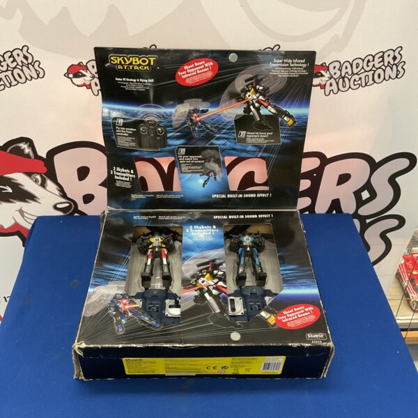 Boxed Silverlit Skybot Attack Playset vintage remote control toy.