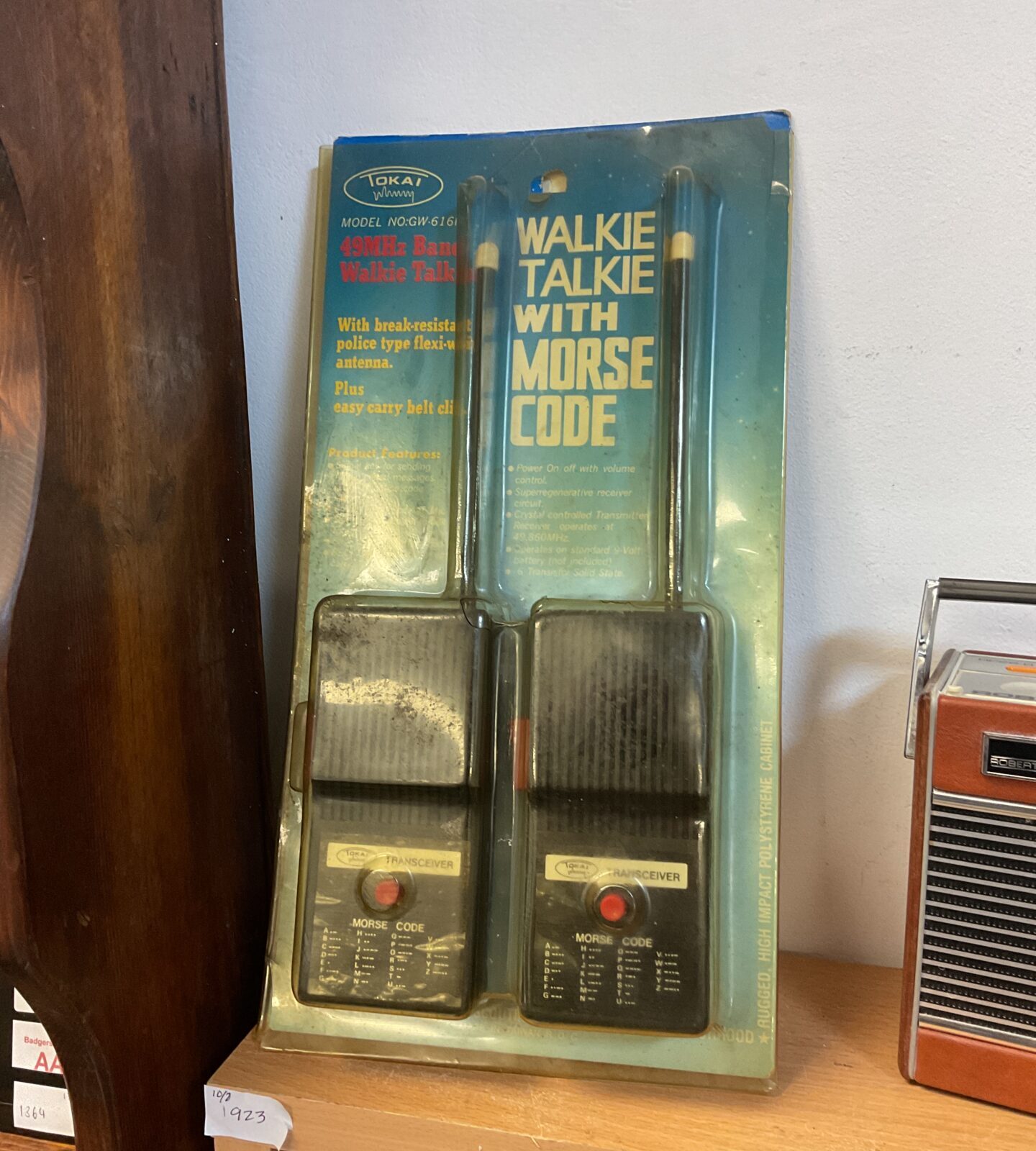 Vintage tokai walkie talkies with morse code