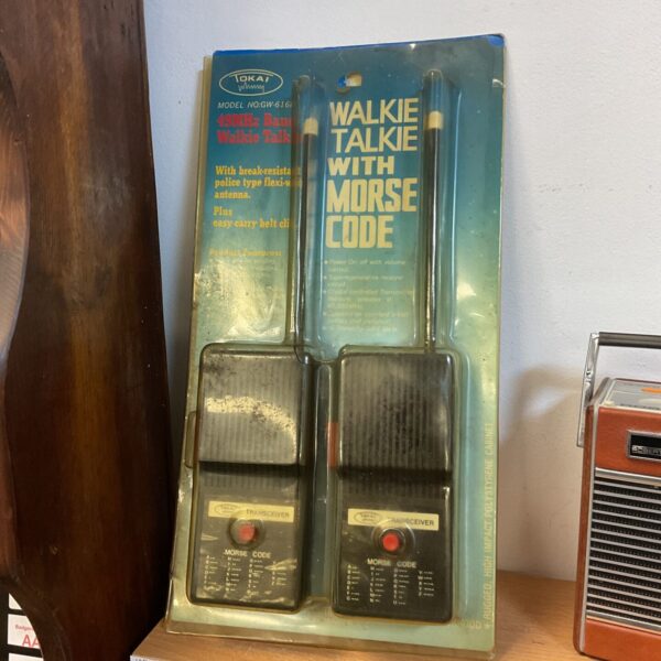 Vintage tokai walkie talkies with morse code