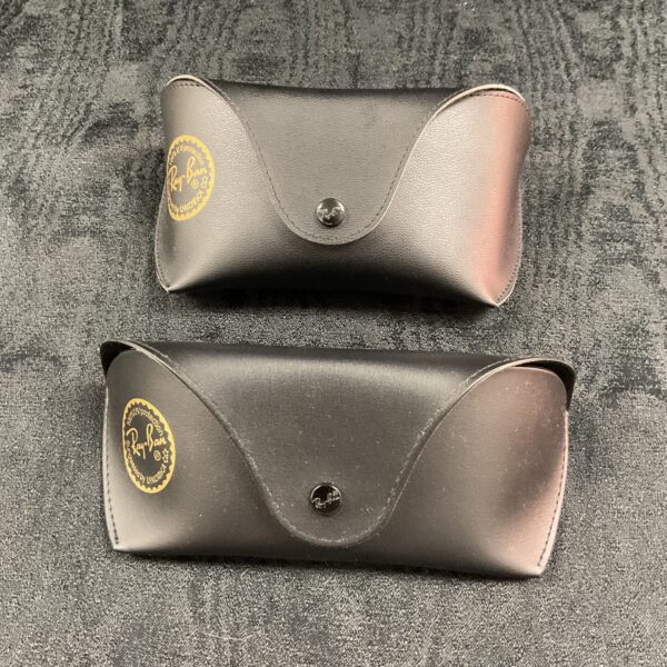 Vintage Ray Ban glasses cases lot for eyewear protection.