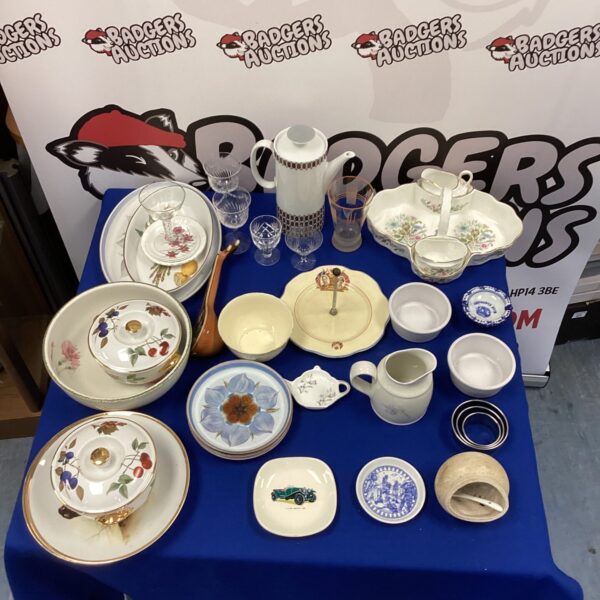 Box of mixed items inc Royal Doulton China Milk Jug