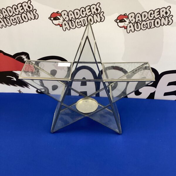 Glass Star Tea light holder