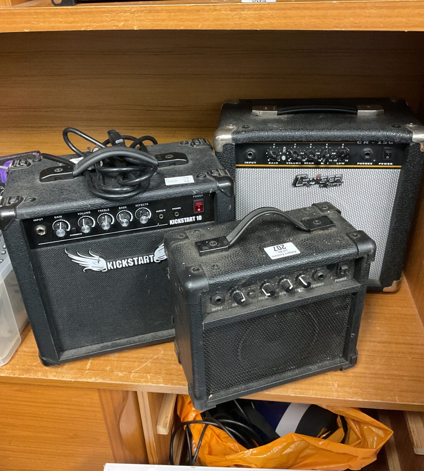 Three practice guitar amps inc cruiser & kickstart