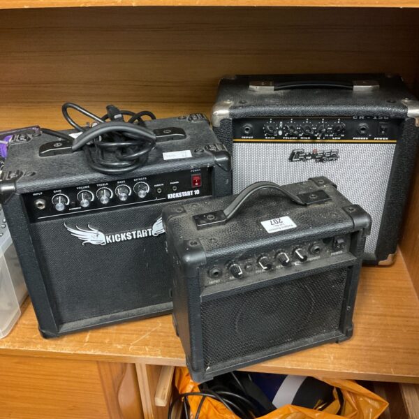 Three practice guitar amps inc cruiser & kickstart