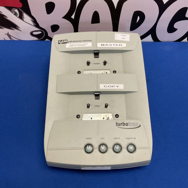 Vintage Gem Turbo Trax cassette recorder in used condition.