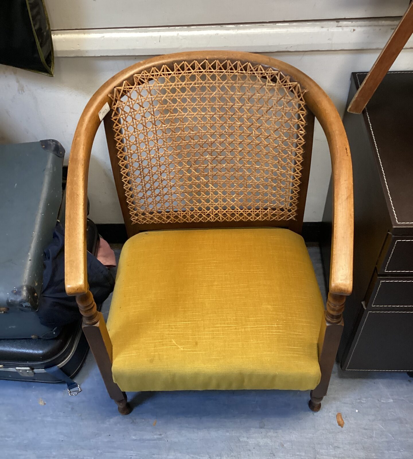 Edwardian woven back Chair