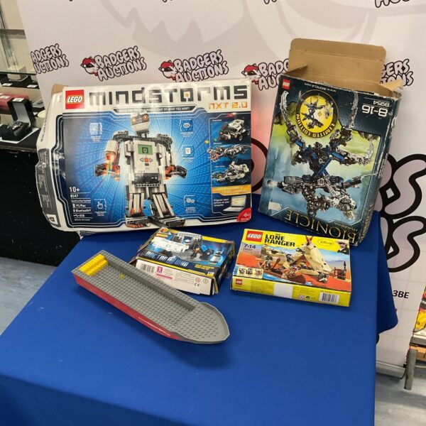 LEGO Mindstorms NXT 2.0 box and contents for robotics and programming.