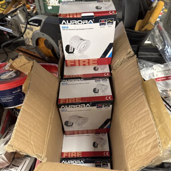 Box of new aurora gu10 down lighters