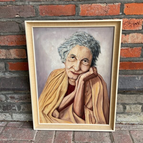 Ronald a dankt oil painting portrait of an elderly lady