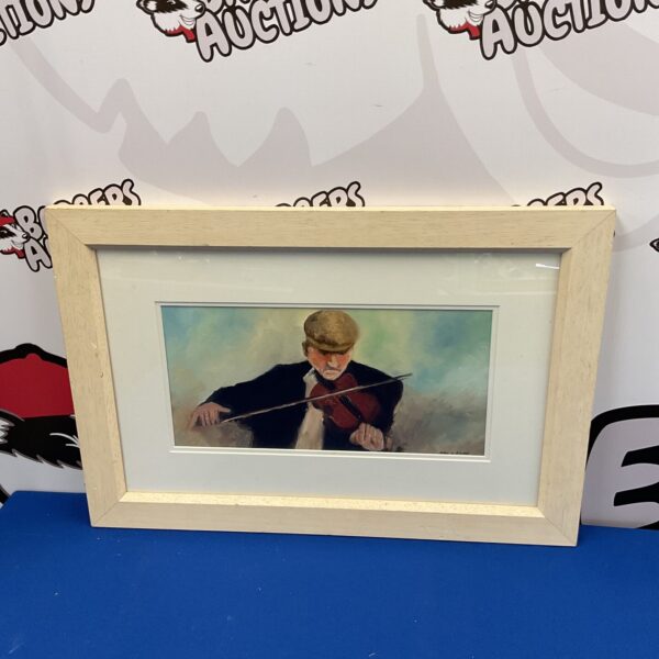 Original oil painting of a violinist by Nikki O’Brien.