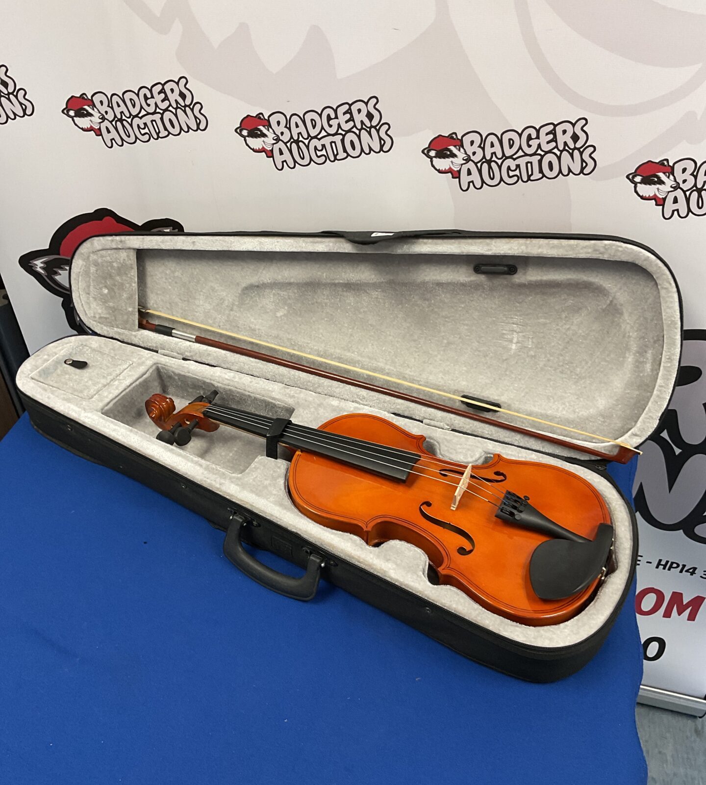 4/4 violin in case with bow