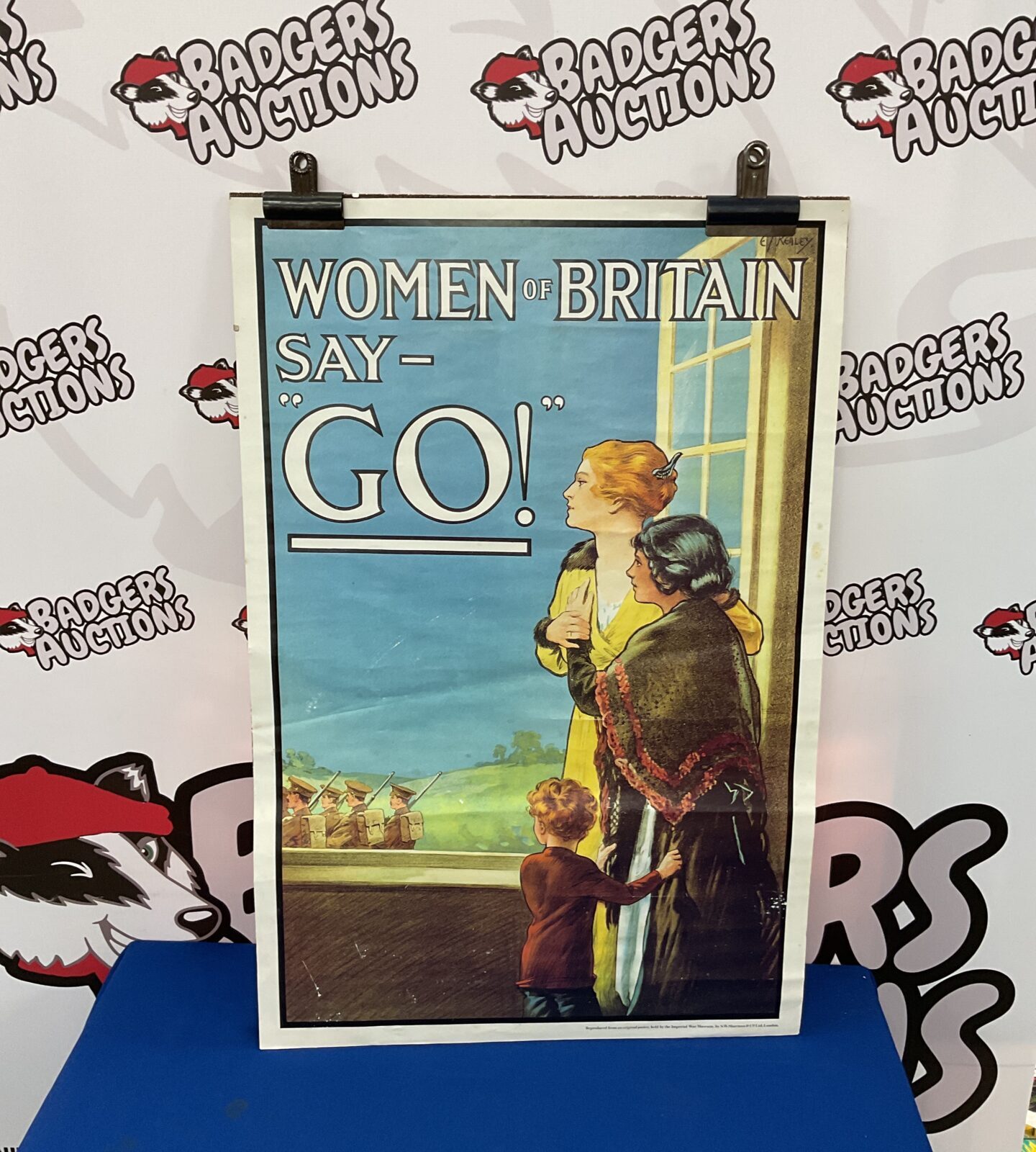 Reproduction imperial war museum women of Britain say no poster