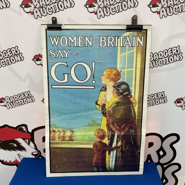 Reproduction imperial war museum women of Britain say no poster