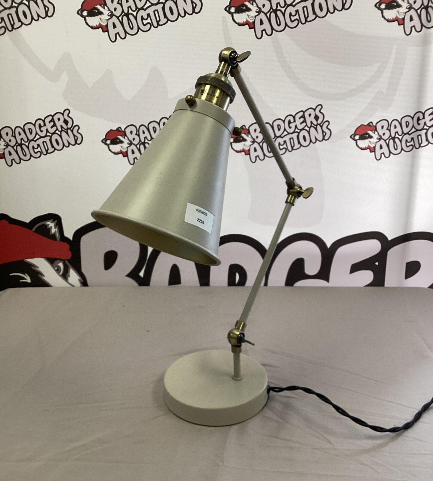 Grey table lamp