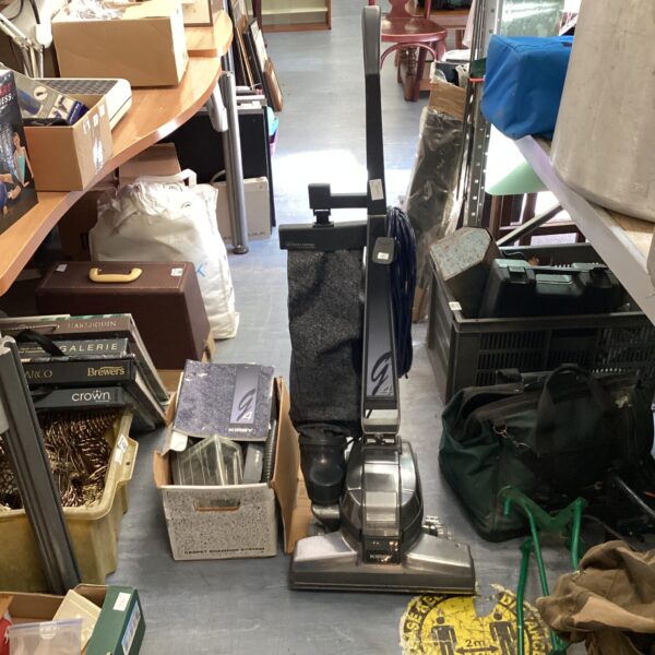 Vintage Kirby G4 Tech Drive upright vacuum cleaner in used condition.