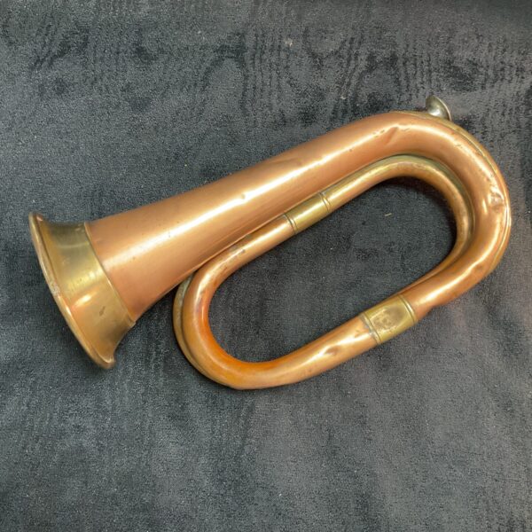 Vintage copper and brass military bugle