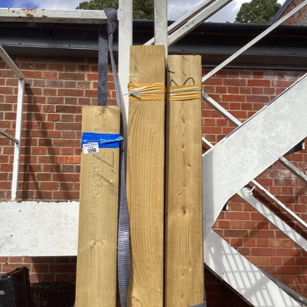 Bundles of softwood timber for construction and DIY projects.