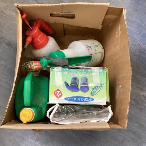 Selection of weed killers & spray bottles