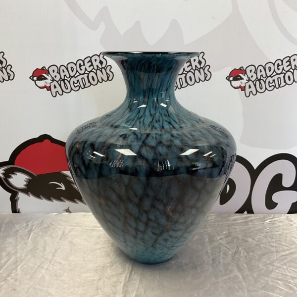 Large 16” tall kunst buntglas glass vase