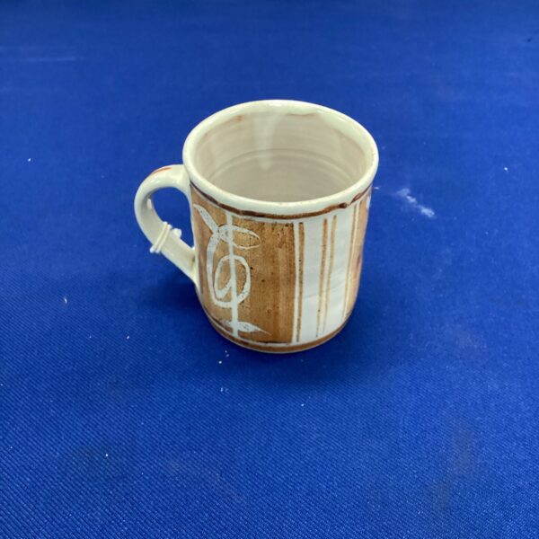Vintage Aldermaston Pottery cup by Edgar Camden, mid-century design.