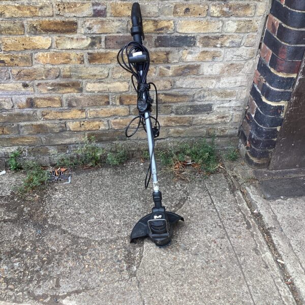 Mac Alister electric strimmer for garden maintenance and trimming.