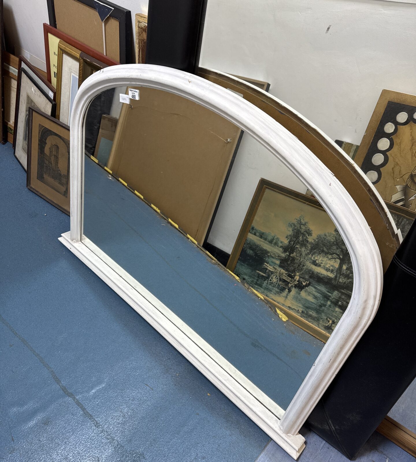 Large over mantle mirror 45” width at base