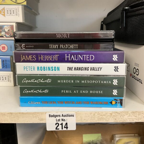 Six audio book cds including terry pratchett & c s lewis