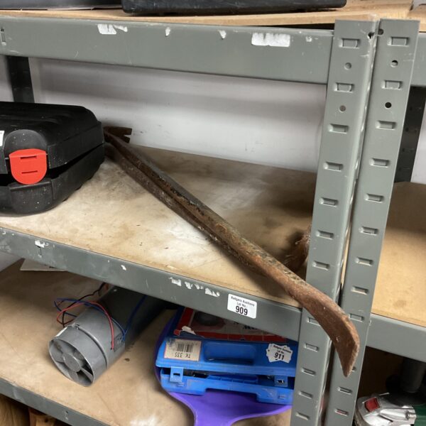 Two steel crowbars