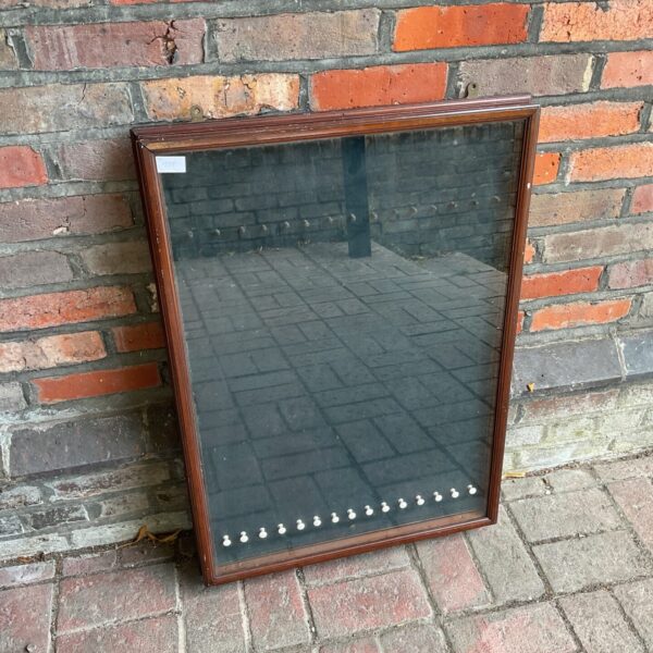 Antique violin string stretcher storage display case
