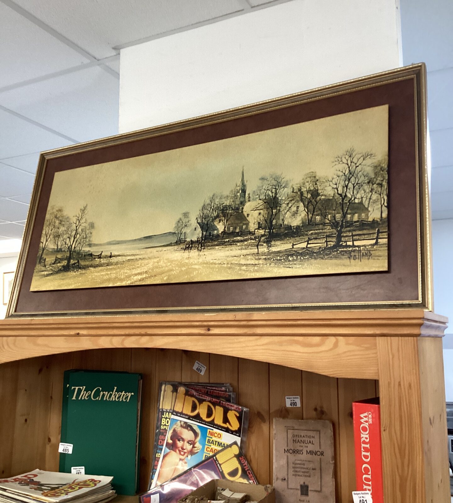 Venture pictures signed print of village scene by Holland