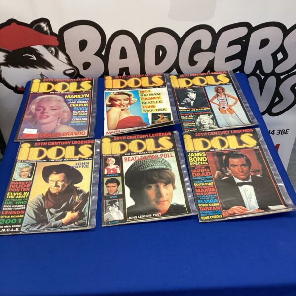 Six retro idols magazines all in protective sleeves