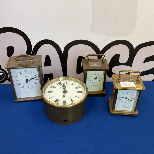 Lot of 4 clocks inc matthew norman carriage clocks