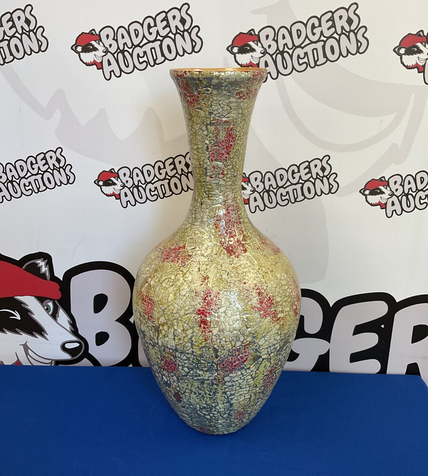 21” tall bamboo Vietnamese vase