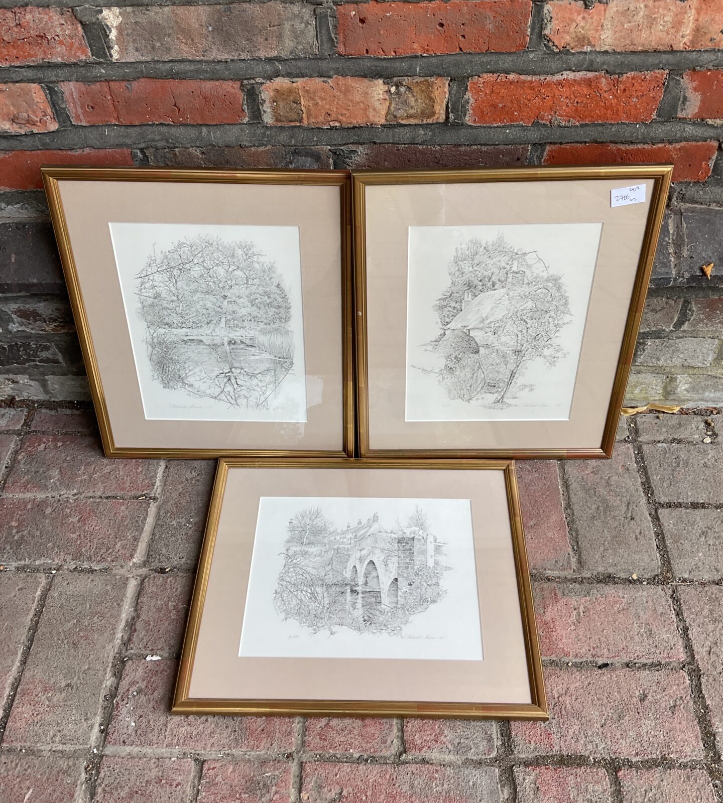 Set of three Frederick mains signed limited edition prints