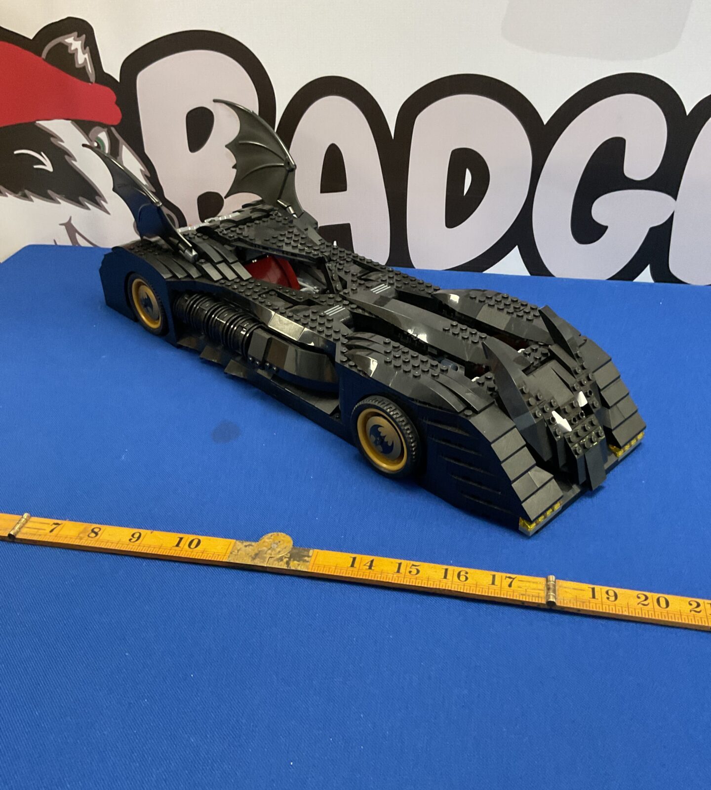 Building Brick Style Batmobile, Lego Compatible