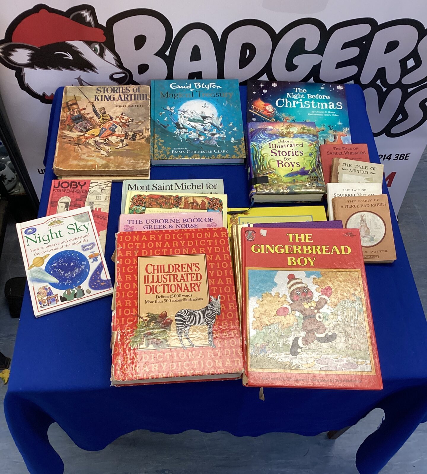 Box of children's books inc enid Blyton & usbourne illustrated stories for boys