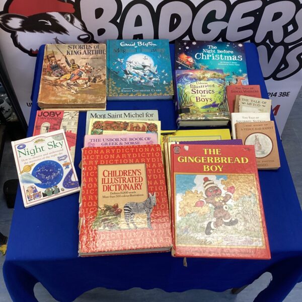 Box of children's books inc enid Blyton & usbourne illustrated stories for boys