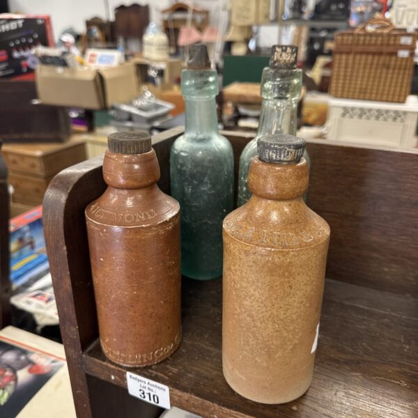 Vintage stoneware pottery bottles by Richmond & Neville Reid.