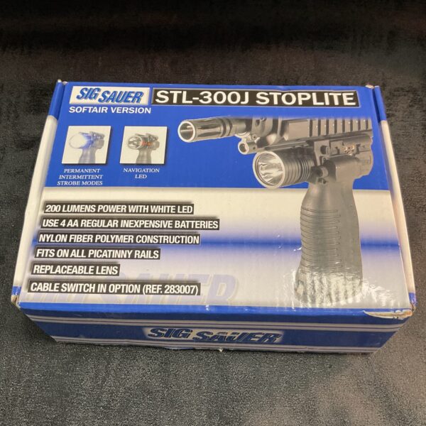 Sig Sauer STL-300J Stoplite flashlight in its original box.