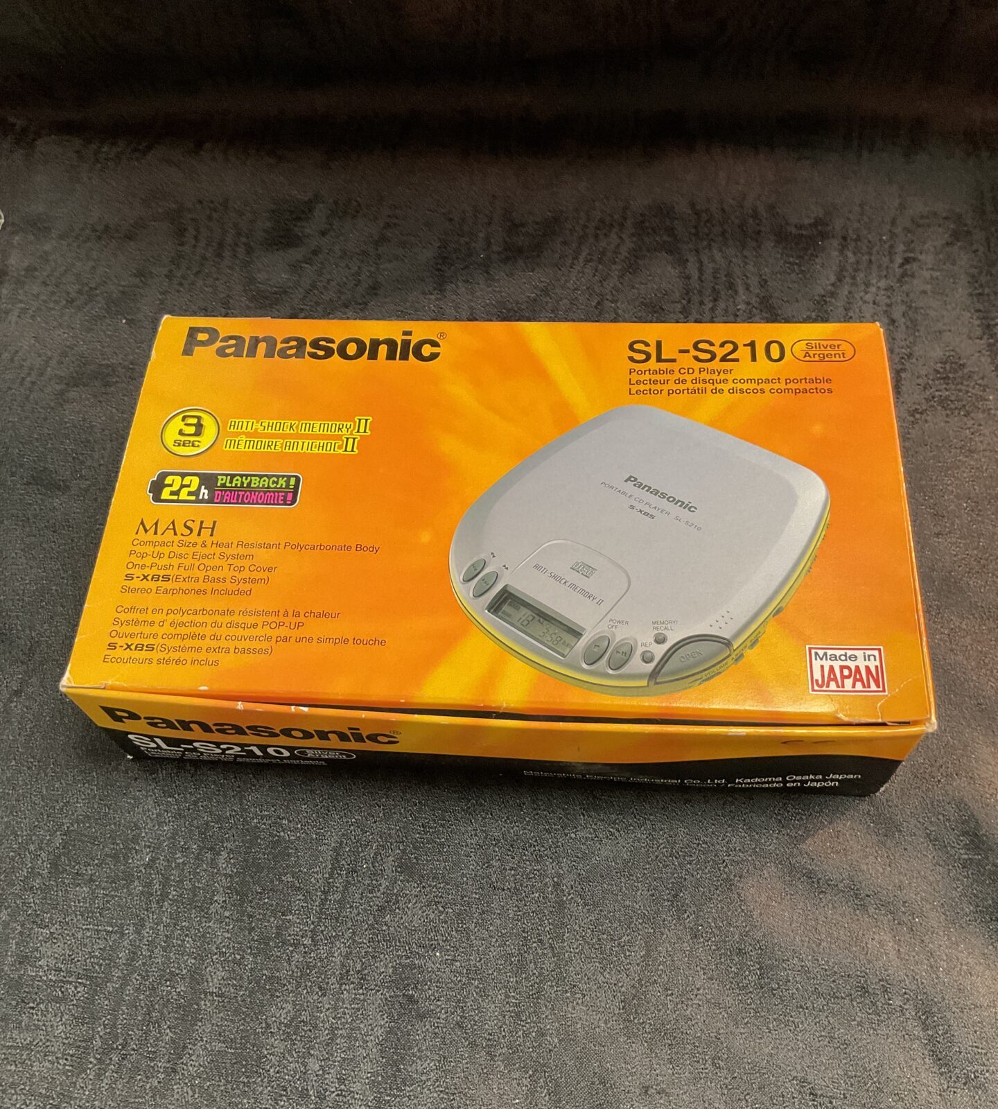 Panasonic sl-s210 portable cd player in original box