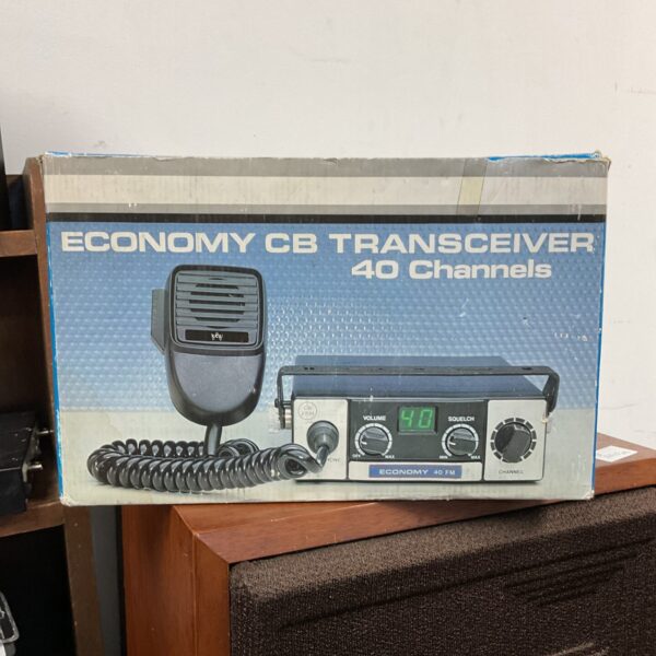 Vintage Economy CB transceiver with 40 channels, classic radio design.
