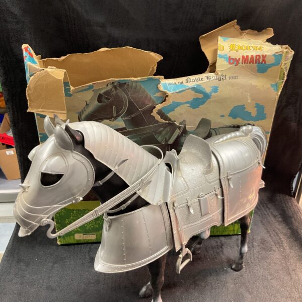 Vintage Marx Noble Knight horse with original box.