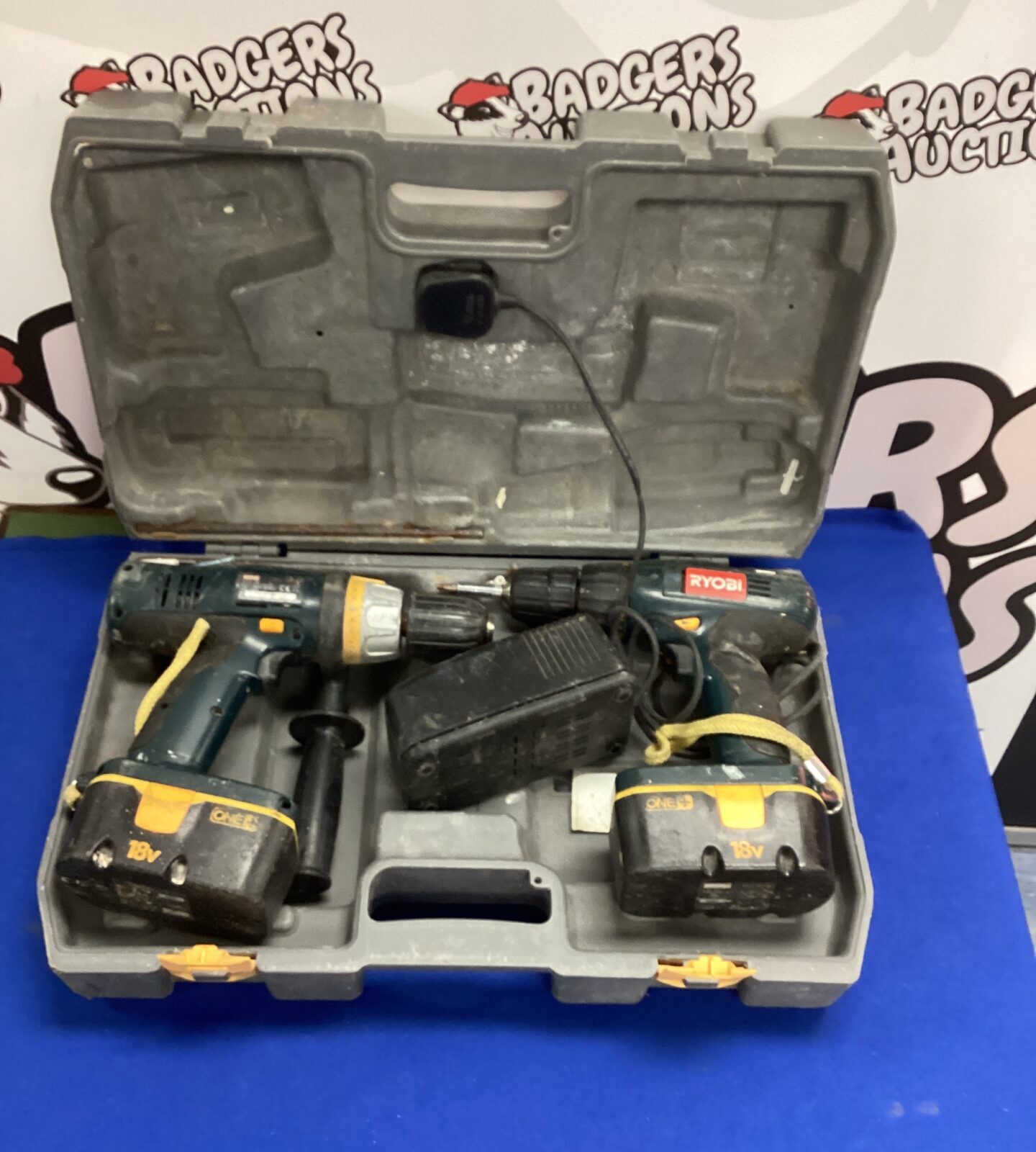 Two Ryobi Battery Drills with charger Untested