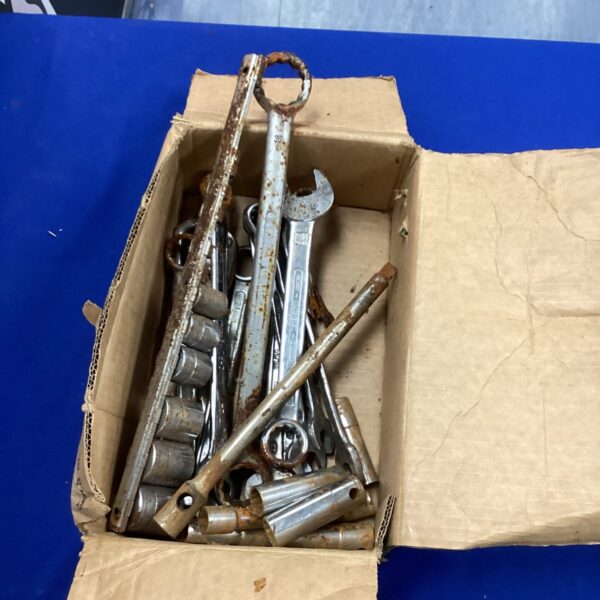 Box of mixed tools